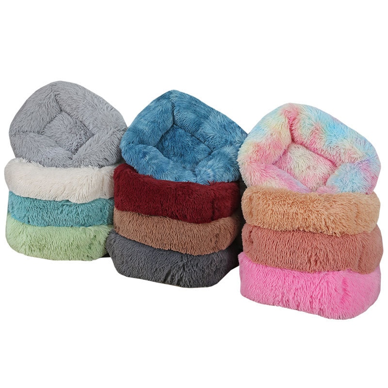 Soft Dog Bed Fluffy Plush Cushion