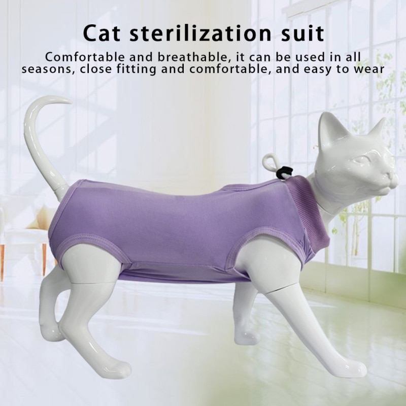 Soft Fabric Cat Surgery Suit for Recovery Soft Fabric Cat Surgery Suit for Recovery