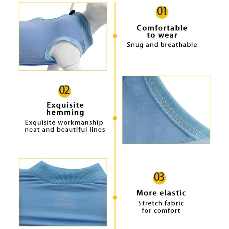 Soft Fabric Cat Surgery Suit for Recovery Soft Fabric Cat Surgery Suit for Recovery