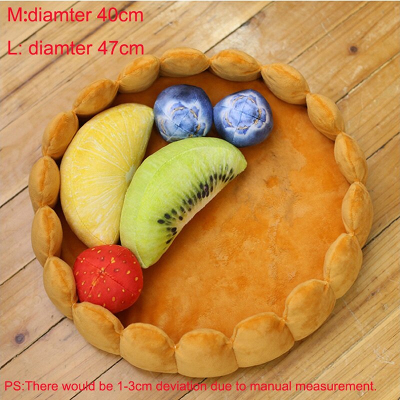 Soft Fleece Fruit Tart Cat Bed