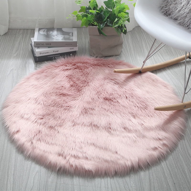 Soft Fluffy Round Plush Rug Soft Fluffy Round Plush Rug