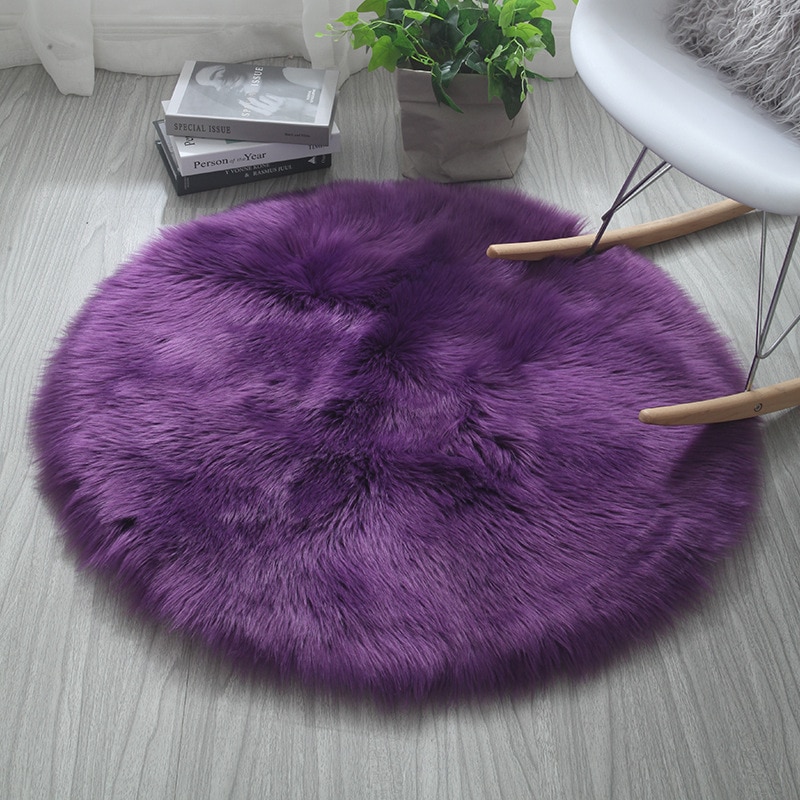 Soft Fluffy Round Plush Rug Soft Fluffy Round Plush Rug
