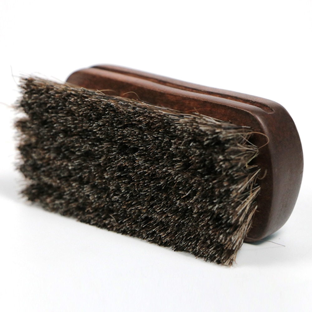 Soft Horse Hair Brush for Leather
