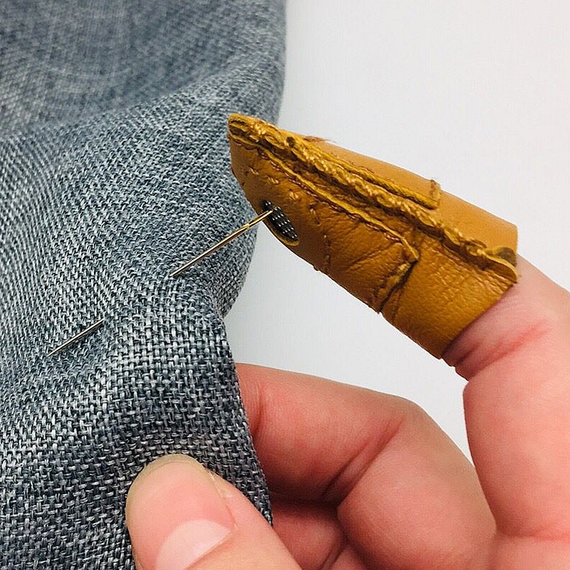 Soft Leather Thimble Hand Sewing Tool