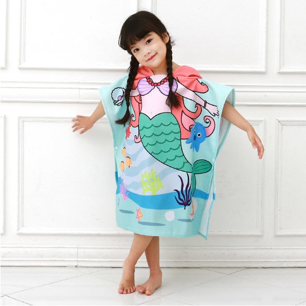 Soft Microfiber Kids Hooded Towel