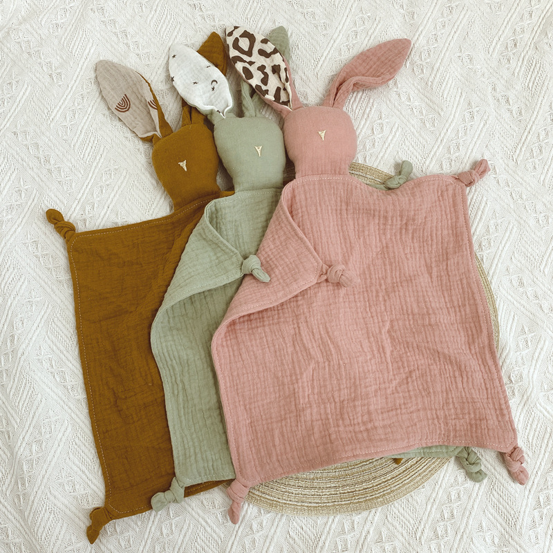 Soft Muslin Baby Bunny Blanket Soft Muslin Baby Bunny Blanket