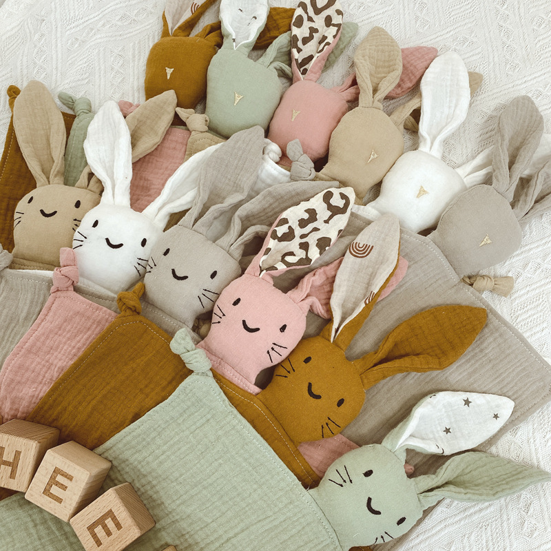 Soft Muslin Baby Bunny Blanket Soft Muslin Baby Bunny Blanket