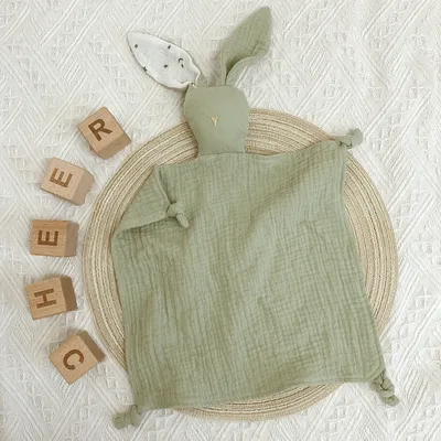 Soft Muslin Baby Bunny Blanket Soft Muslin Baby Bunny Blanket