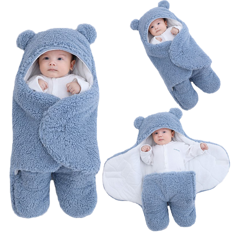 Soft Newborn Baby Wrap Blankets Baby Sleeping Bag Envelope For Newborn Sleepsack Thicken Cocoon for baby 0-9 Months Soft Newborn Baby Wrap Blankets Baby Sleeping Bag Envelope For Newborn Sleepsack Thicken Cocoon for baby 0-9 Months