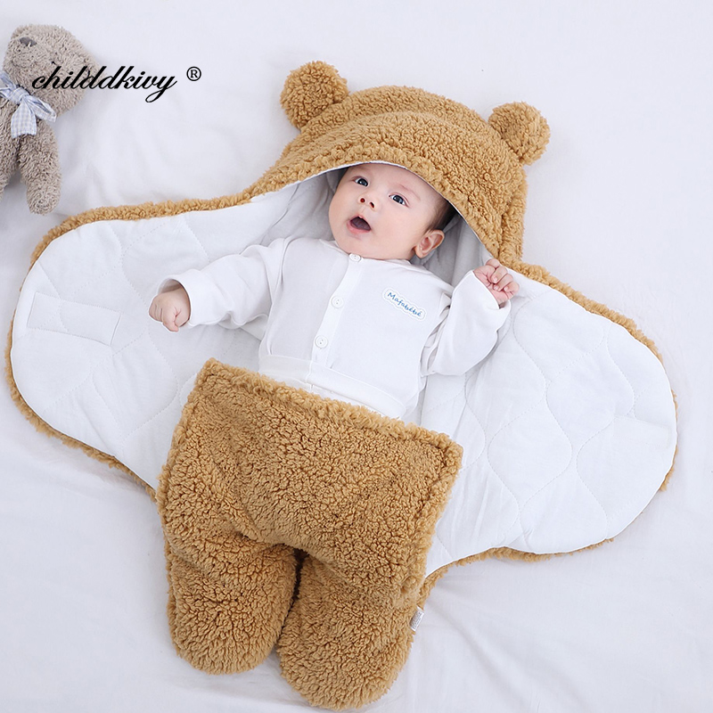 Soft Newborn Baby Wrap Blankets Baby Sleeping Bag Envelope For Newborn Sleepsack Thicken Cocoon for baby 0-9 Months Soft Newborn Baby Wrap Blankets Baby Sleeping Bag Envelope For Newborn Sleepsack Thicken Cocoon for baby 0-9 Months