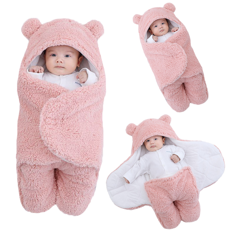 Soft Newborn Baby Wrap Blankets Baby Sleeping Bag Envelope For Newborn Sleepsack Thicken Cocoon for baby 0-9 Months Soft Newborn Baby Wrap Blankets Baby Sleeping Bag Envelope For Newborn Sleepsack Thicken Cocoon for baby 0-9 Months
