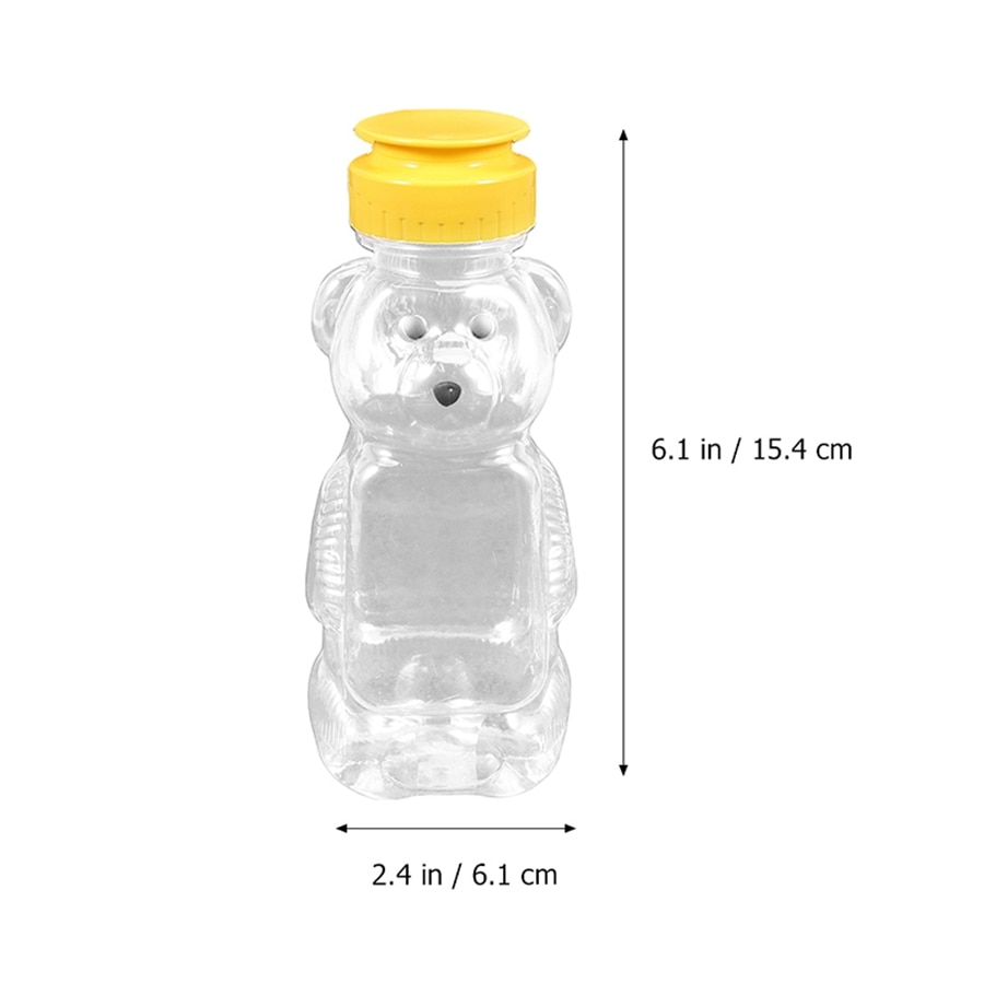 Soft Plastic Bear Honey Bottles (30 pcs)