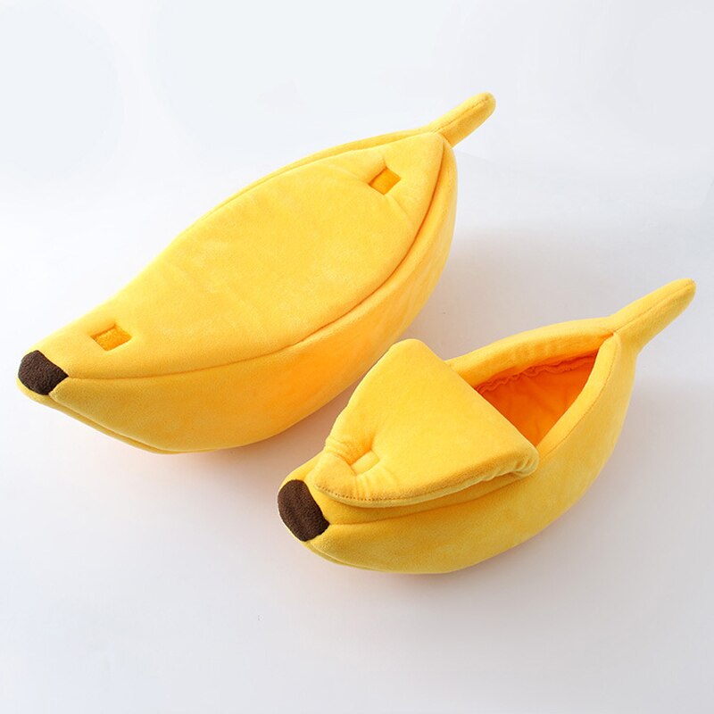 Soft Plush Banana Bed for Cats Soft Plush Banana Bed for Cats