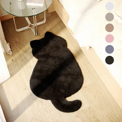 Soft Plush Cat Floor Mat