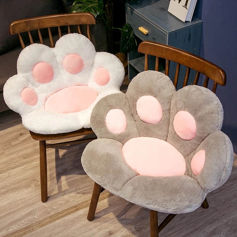 Soft Plush Cat Paw Chair Cushion Soft Plush Cat Paw Chair Cushion