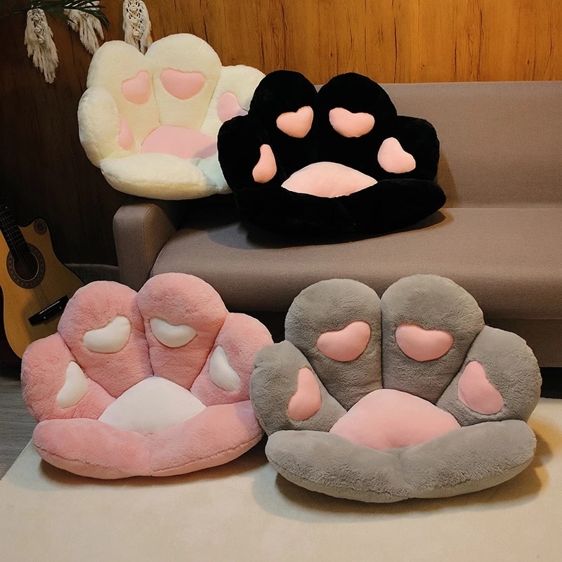 Soft Plush Cat Paw Chair Cushion Soft Plush Cat Paw Chair Cushion