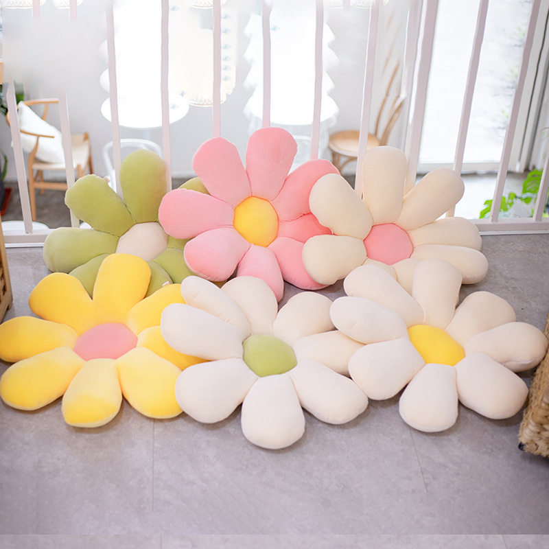 Soft Plush Colorful Flower Pillow Soft Plush Colorful Flower Pillow