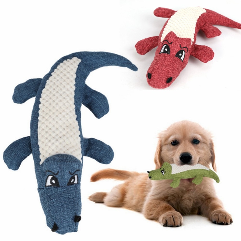Soft Plush Crocodile Dog Toy