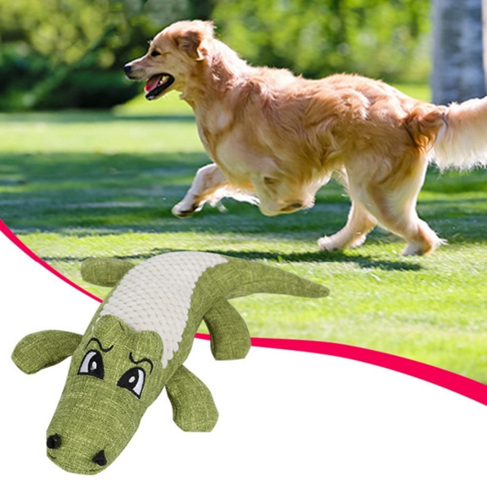 Soft Plush Crocodile Dog Toy