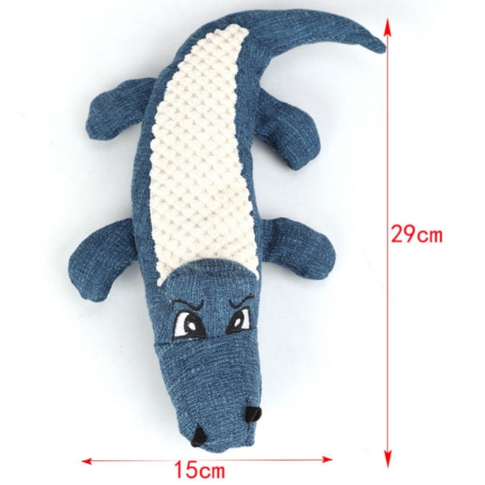 Soft Plush Crocodile Dog Toy