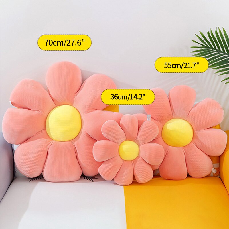 Soft Plush Daisy Throw Pillow Soft Plush Daisy Throw Pillow