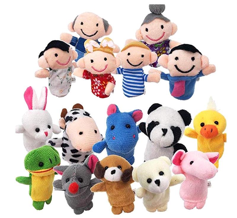 Soft Plush Finger Animal Puppets