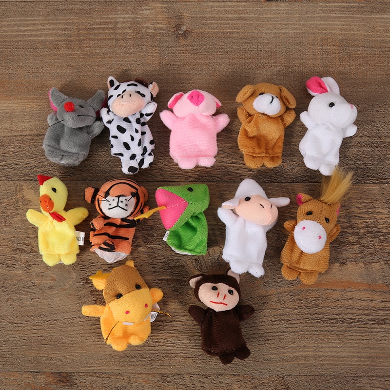 Soft Plush Finger Animal Puppets