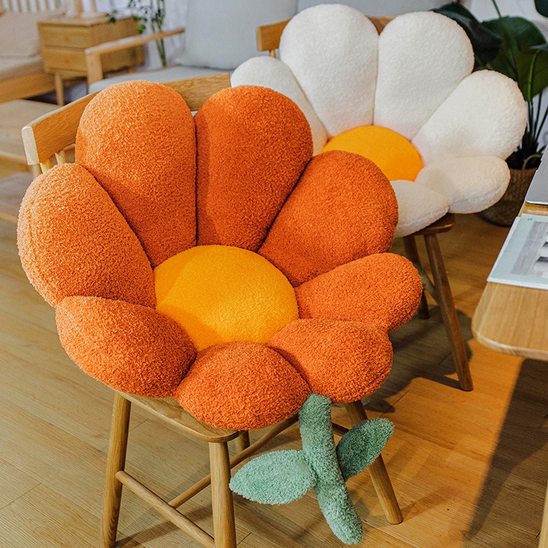 Soft Plush Flower Seat Cushion