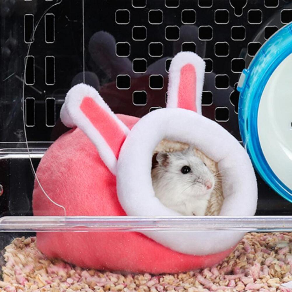 Soft Plush Hamster House Bed