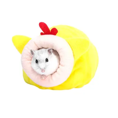 Soft Plush Hamster House Bed