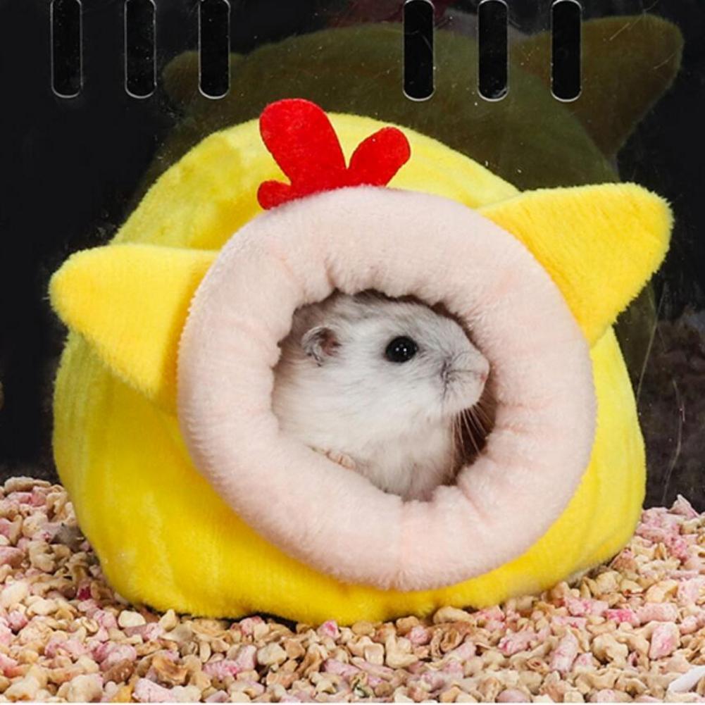 Soft Plush Hamster House Bed