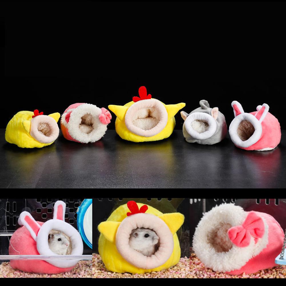 Soft Plush Hamster House Bed