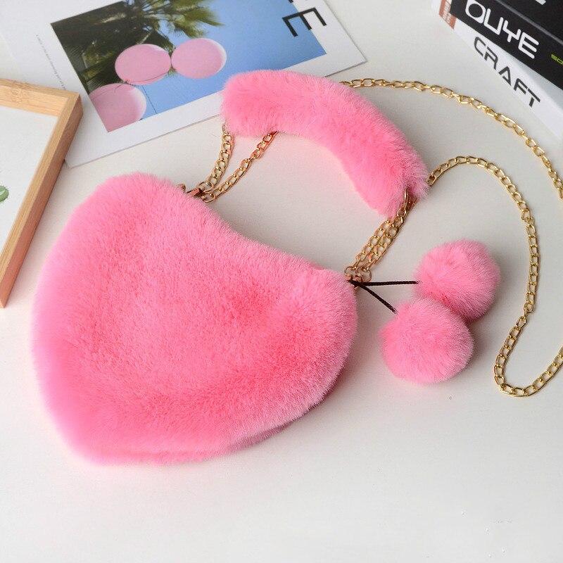 Soft Plush Heart Shaped Purse Soft Plush Heart Shaped Purse