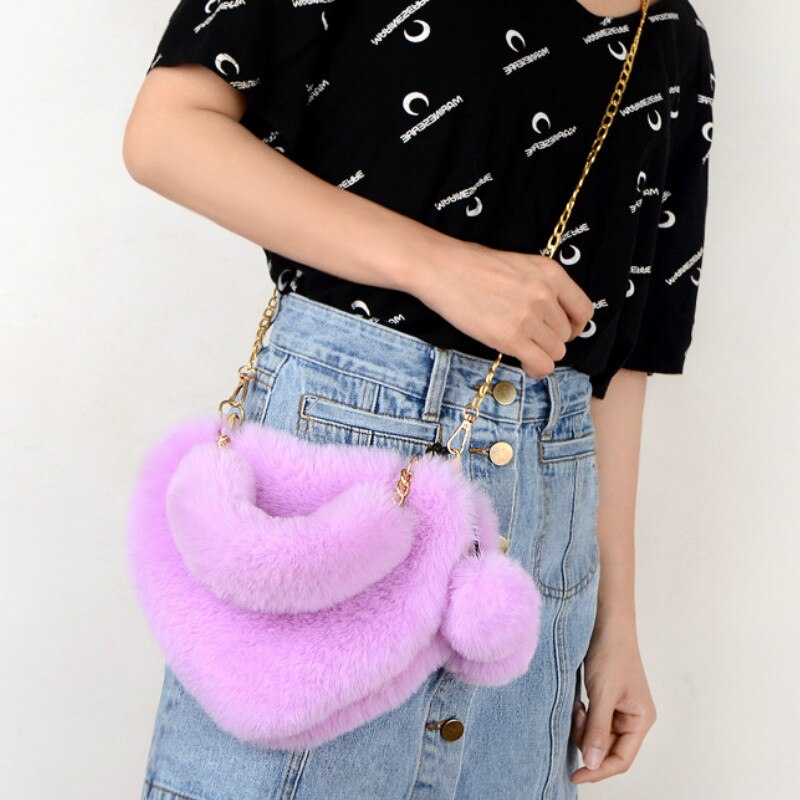 Soft Plush Heart Shaped Purse Soft Plush Heart Shaped Purse