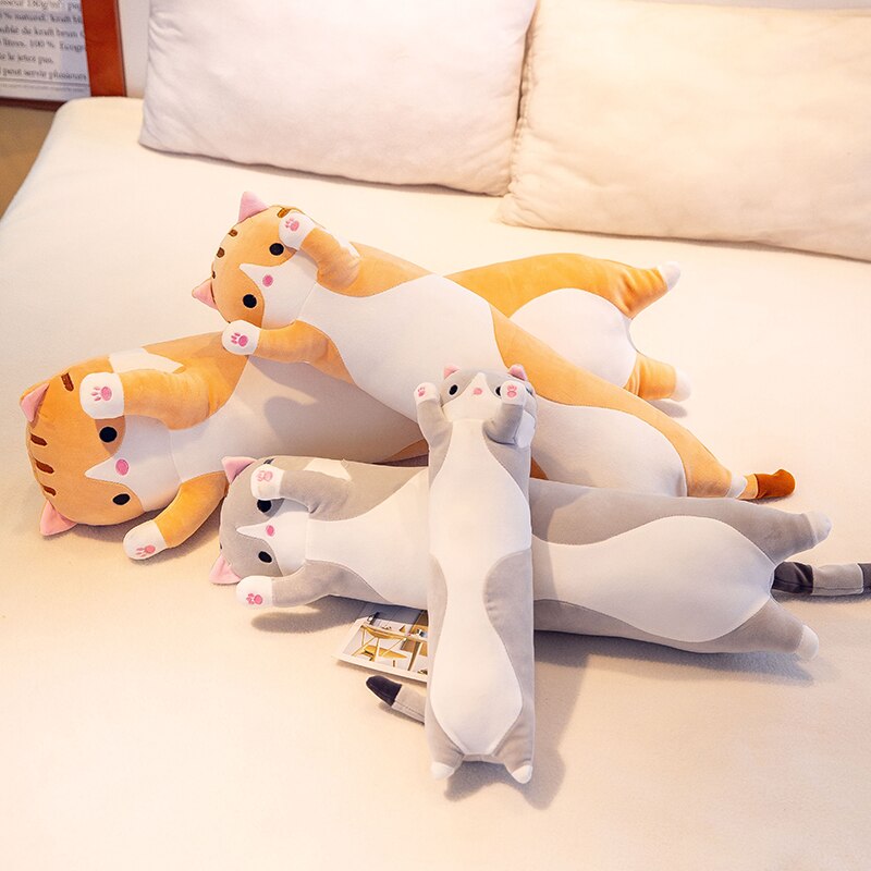 Soft Plush Long Cat Body Pillow