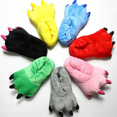 Soft Plush Monster Feet Slippers (2 pcs) Soft Plush Monster Feet Slippers (2 pcs)