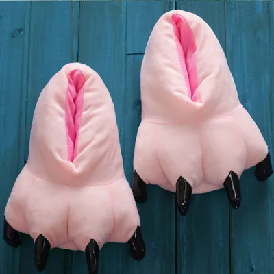 Soft Plush Monster Feet Slippers (2 pcs) Soft Plush Monster Feet Slippers (2 pcs)