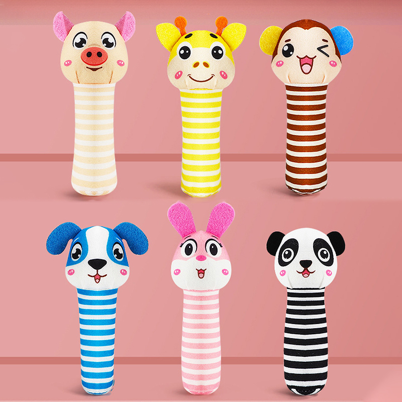 Soft Plush Newborn Rattle