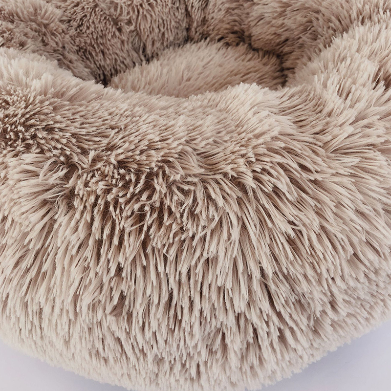 Soft Plush Round Bed for Dogs