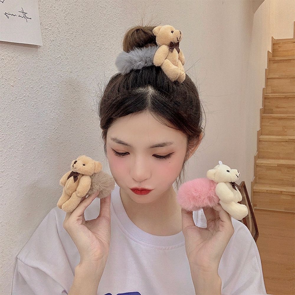 Soft Plush Teddy Bear Scrunchie Soft Plush Teddy Bear Scrunchie