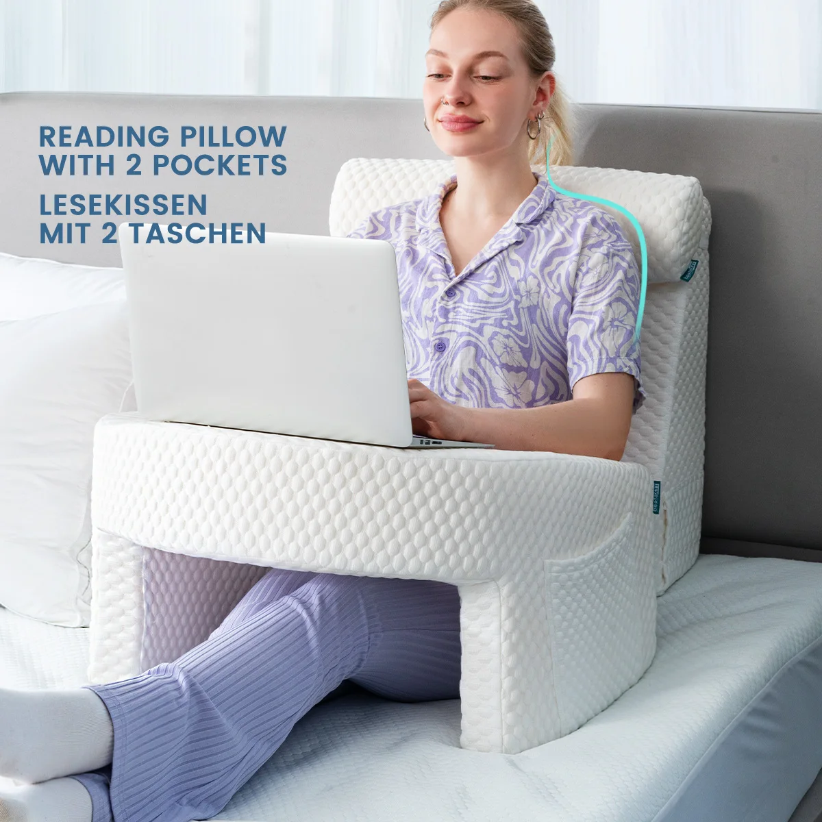 Soft Reading Pillow, Arm Rest Lap Desk Pillow for Gaming,Working, Sitting in Floor Sofa,with Removable and Washable Soft Reading Pillow, Arm Rest Lap Desk Pillow for Gaming,Working, Sitting in Floor Sofa,with Removable and Washable