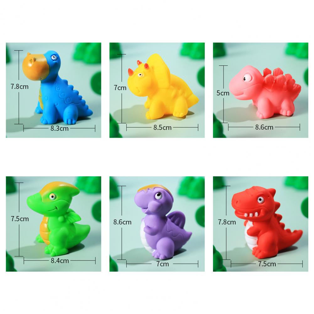 Soft Rubber Dino Bath Toys (6 pcs) Soft Rubber Dino Bath Toys (6 pcs)