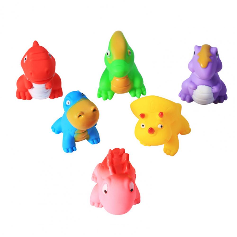 Soft Rubber Dino Bath Toys (6 pcs) Soft Rubber Dino Bath Toys (6 pcs)