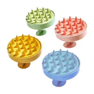 Soft Silicone Bristles Massager for Scalp
