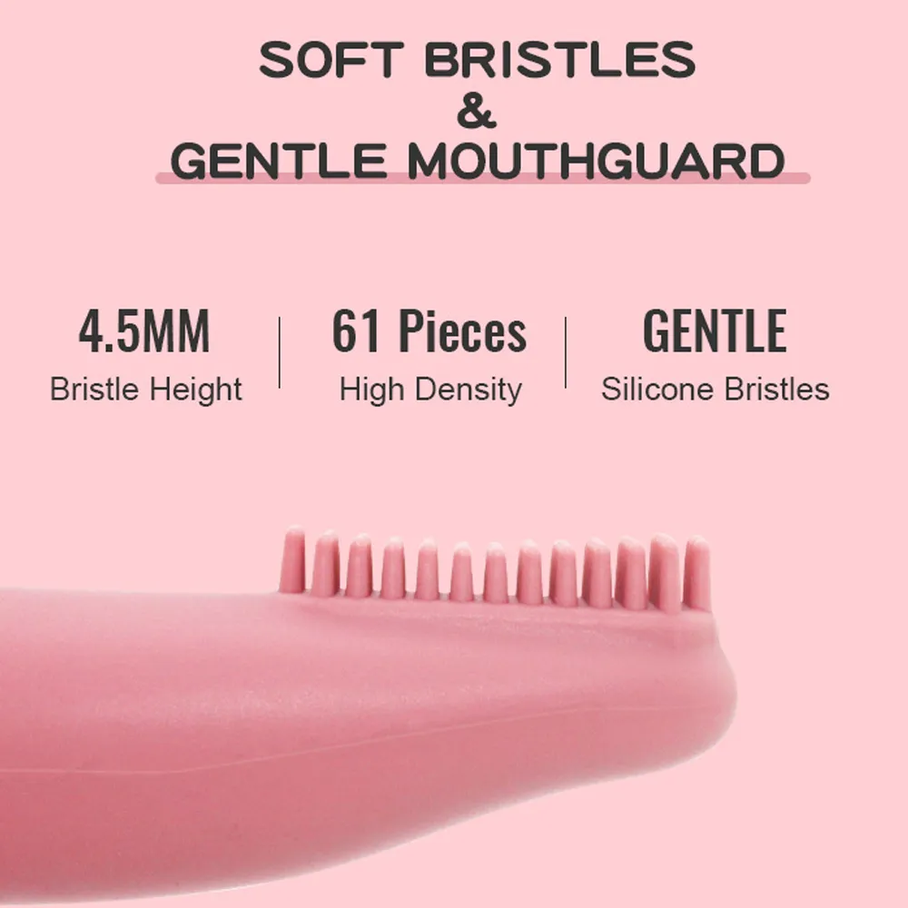 Soft Silicone Finger Dog Toothbrush (2 pcs)