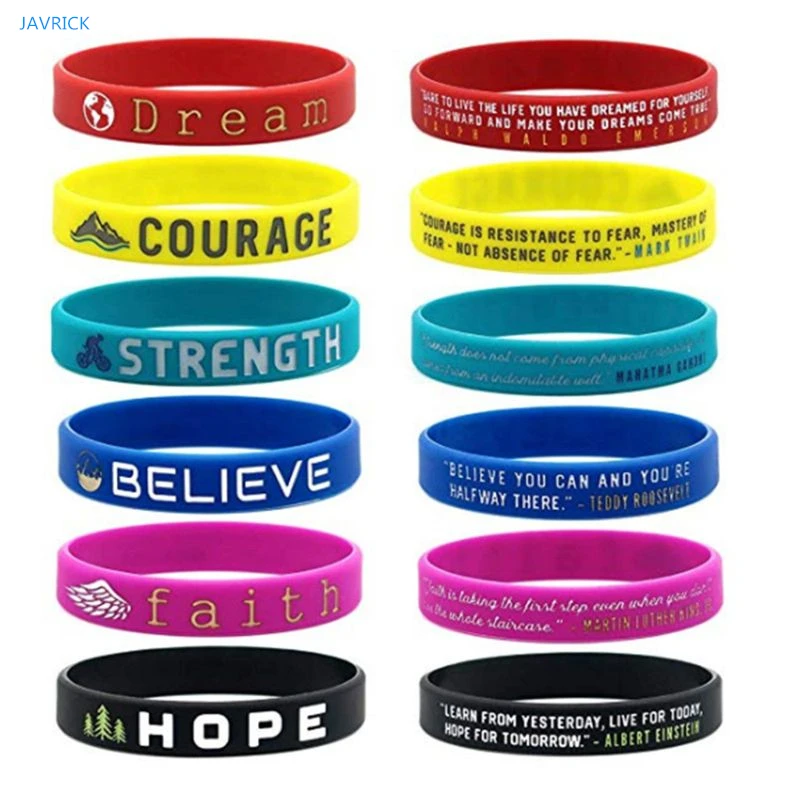 Soft Silicone Inspirational Wristband Soft Silicone Inspirational Wristband