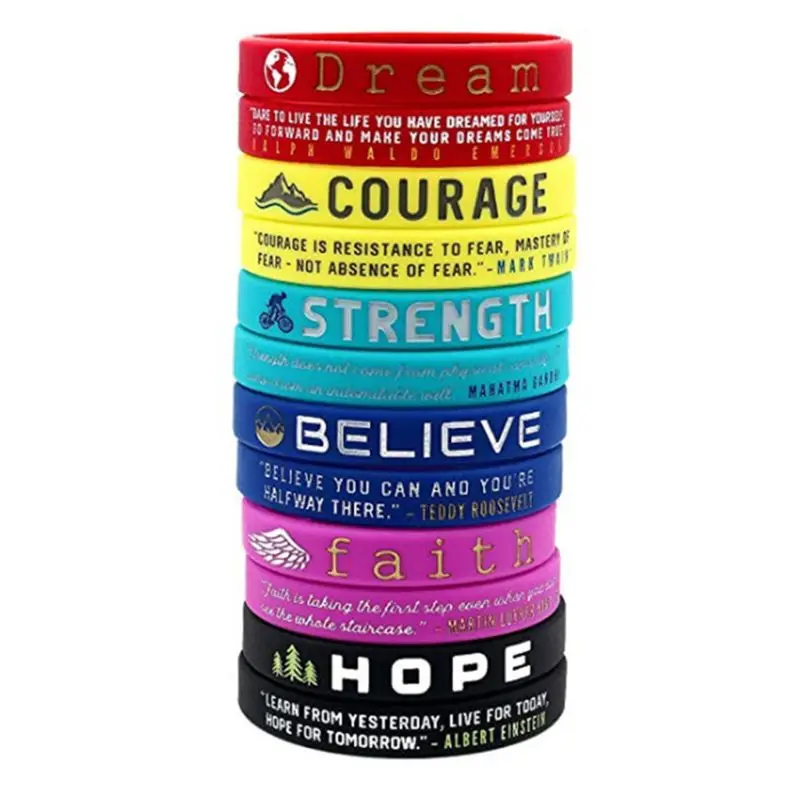 Soft Silicone Inspirational Wristband Soft Silicone Inspirational Wristband