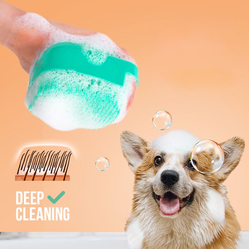 Soft Silicone Pet Bath Massage Brush