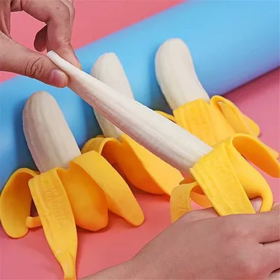Soft Squishy Banana Stress Toy Soft Squishy Banana Stress Toy