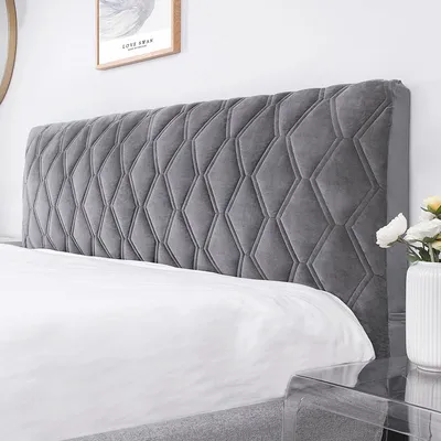 Soft Velvet Bed Headboard Cover Soft Velvet Bed Headboard Cover